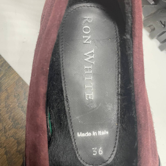 Ron White Rita Knot Platform Loafer Weatherproof Cashmere Suede Shoes size 5.5 - Picture 7 of 8
